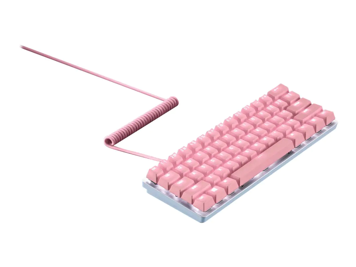 Razer - Tastenkappen-Satz - Quarzpink - mit passendes Spiralkabel