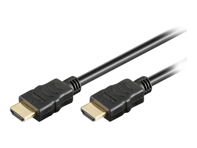TECHly - Highspeed HDMI mit Ethernetkabel - HDMI (M) bis HDMI (M) - 1.5 m - ungeschirmt - Schwarz - 4K Unterstützung, 1080p-Unterstützung
