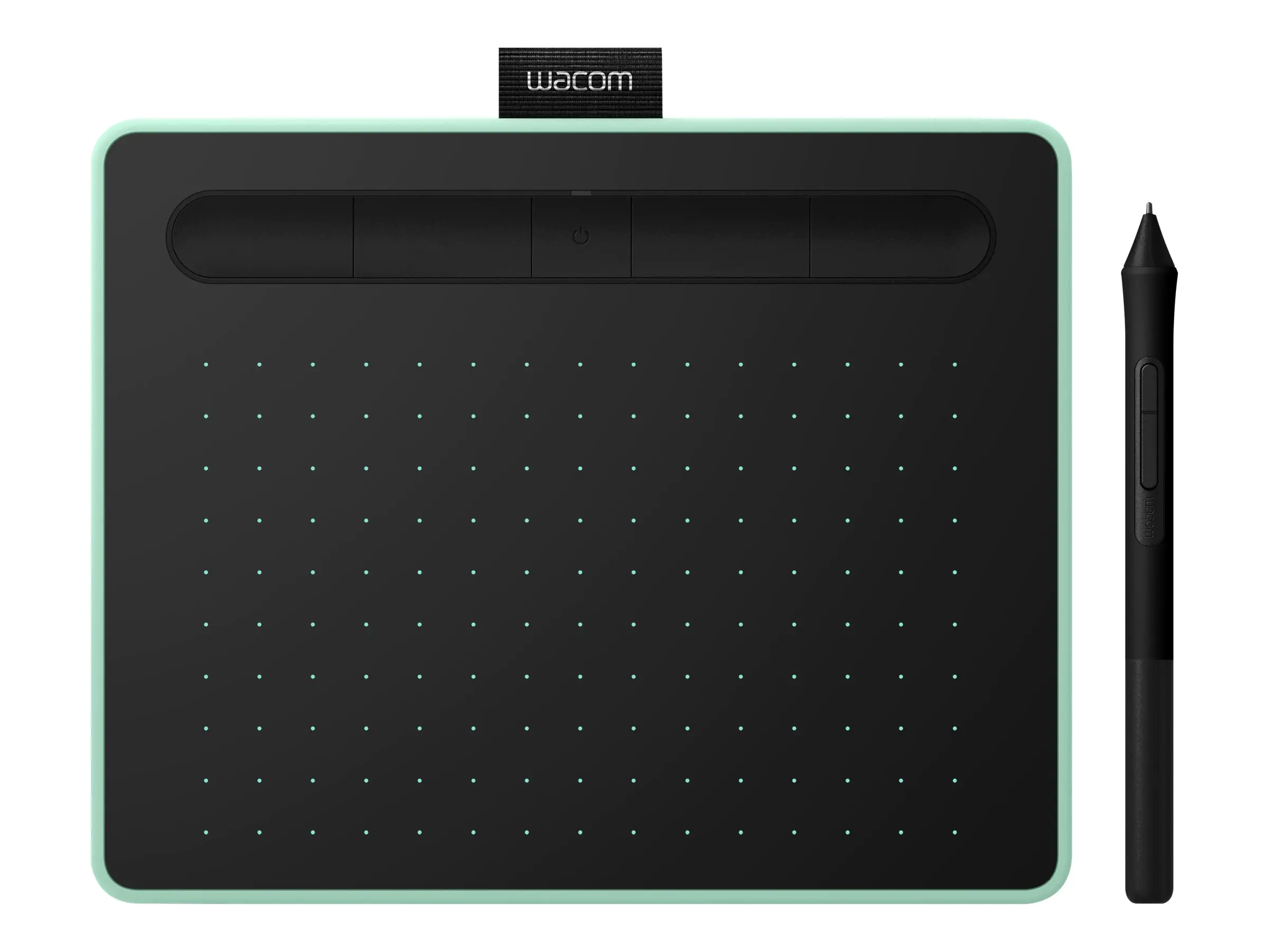 Wacom Intuos S with Bluetooth - Digitalisierer - rechts- und linkshändig - 15.2 x 9.6 cm - elektromagnetisch - 5 Tasten - kabellos, kabelgebunden - USB, Bluetooth 4.2 - Pistachio Green