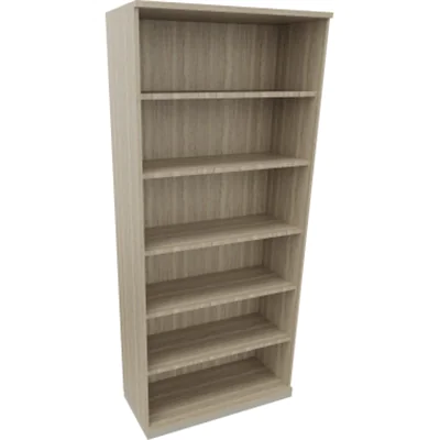 Regal 6OH B1000xT442xH2221mm Silberaluminium/Eiche Natur