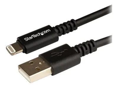 StarTech 3m Apple 8 Pin Lightning Connector auf USB Kabel - USB Kabel für iPhone / iPod / iPad - Ladekabel / Datenkabel - Schwarz - Lightning-Kabel - Lightning männlich zu USB männlich - 3 m - Schwarz - für P/N: BOX4CABLE