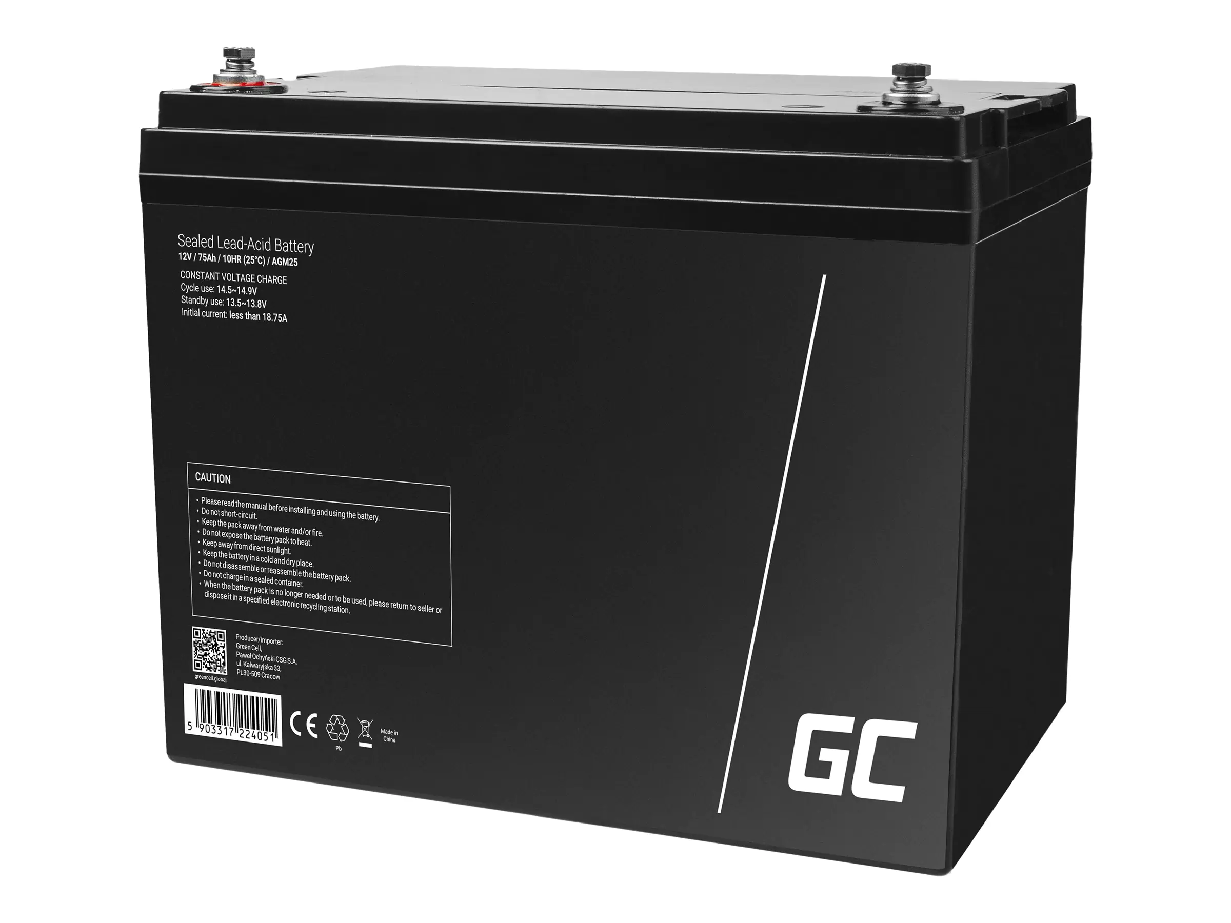Green Cell USV-Akku - 1 x Batterie - Sealed Lead Acid (SLA)