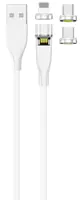 ACV USB 3in1 Magnetic Kabel drehbar für Micro USB Lightning