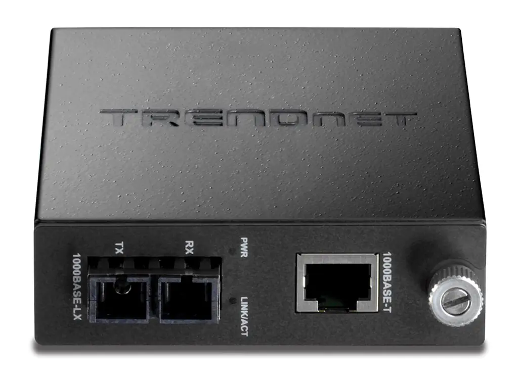 TRENDnet TFC-1000S20 - Medienkonverter - 1GbE - 1000Base-LX, 1000Base-T - RJ-45 / SC Single-Modus - bis zu 20 km - 1300 nm - TAA-konform