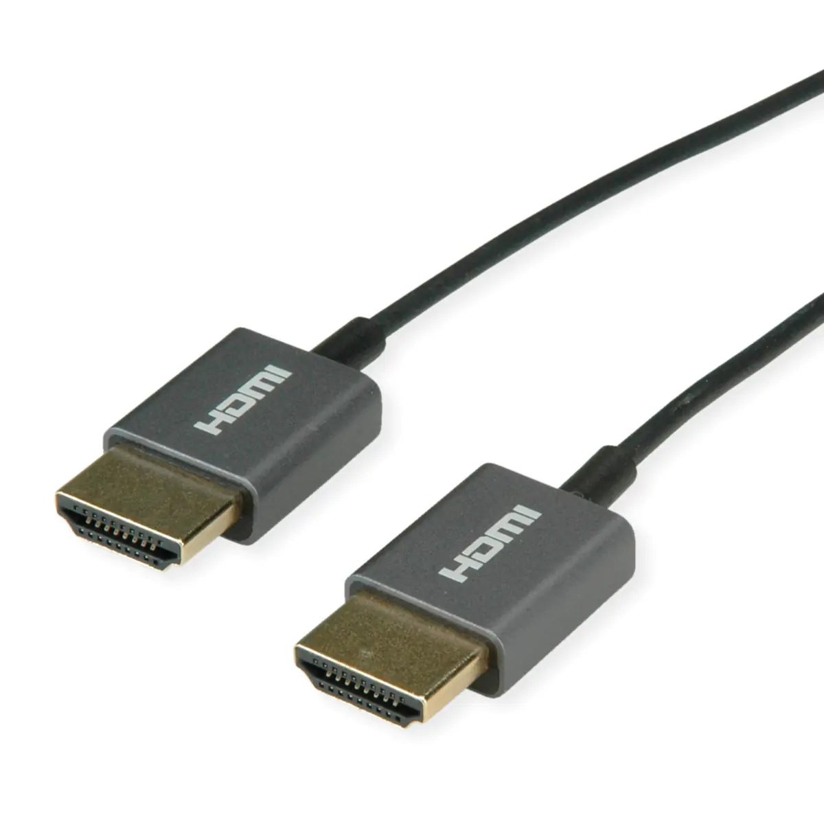 ROLINE HDMI-Koaxialkabel ultraschlank 4K60 ST/ST - Kabel - Digital/Display/Video