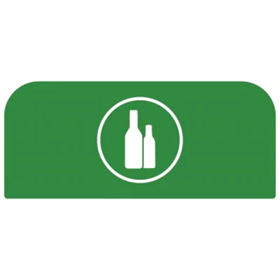 Rubbermaid Hinweisschild 36,7 x 20,36 cm (B x H) Glas Kunststoff