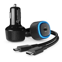 ALOGIC Rapid - Auto-Netzteil - 60 Watt - Fast Charge, PD (24 pin USB-C) - auf Kabel: USB-C