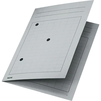 Leitz Umlaufmappe 39980085 DIN A4 3Sichtlöcher Karton grau