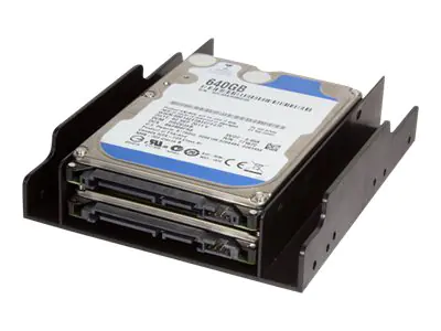 LogiLink Mounting Bracket for 2,5 HDD/SSD in 3.5" Bay - Laufwerksschachtadapter - 3.5" to 2 x 2.5" (8,9 cm bis 2 x 6,4 cm) AD0010