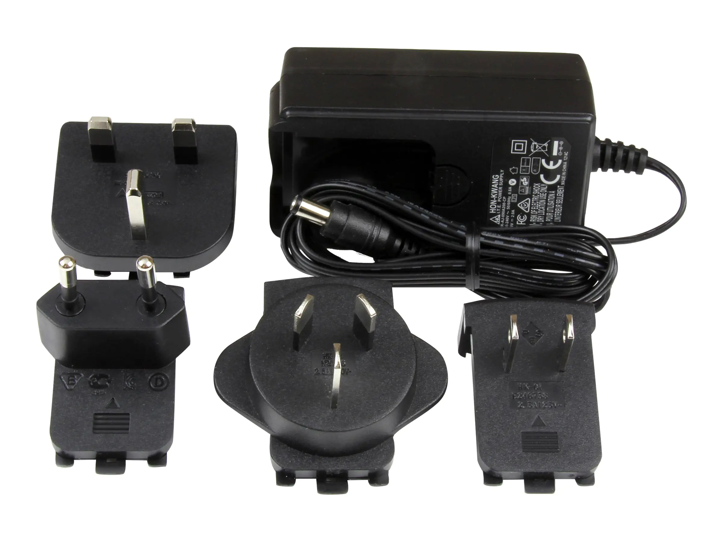 StarTech Universal Replacement Power Adapter - DC 9 Volts, 2 Amps Power Adapter (SVA9M2NEUA) - Netzteil - Wechselstrom 100-240 V - für P/N: RS232EXTC1, RS232EXTC1EU, RS232EXTC1GB, SV1631DUSBUK, SV565DUTPU, SV565UTPUEU