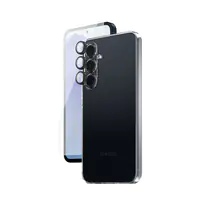 SAFE. by PanzerGlass - 3-in-1 Schutzpacket - hintere Abdeckung für Mobiltelefon - Thermoplastisches Polyurethan (TPU), Kunststoff - durchsichtig - für Samsung Galaxy A55