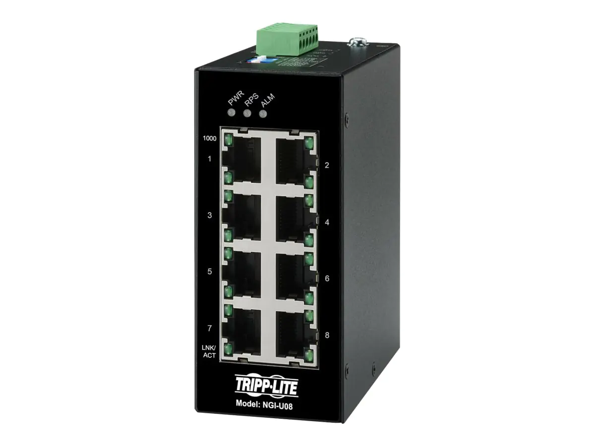 Tripp Unmanaged Industrial Gigabit Ethernet Switch 8-Port
