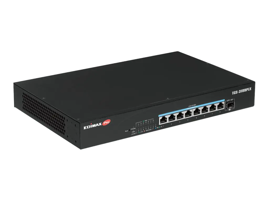 Edimax Pro TGS-3109PLX - Switch - web - Smart - 8 x 2.5GBase-T + 1 x 10 Gigabit SFP+ - an Rack monti
