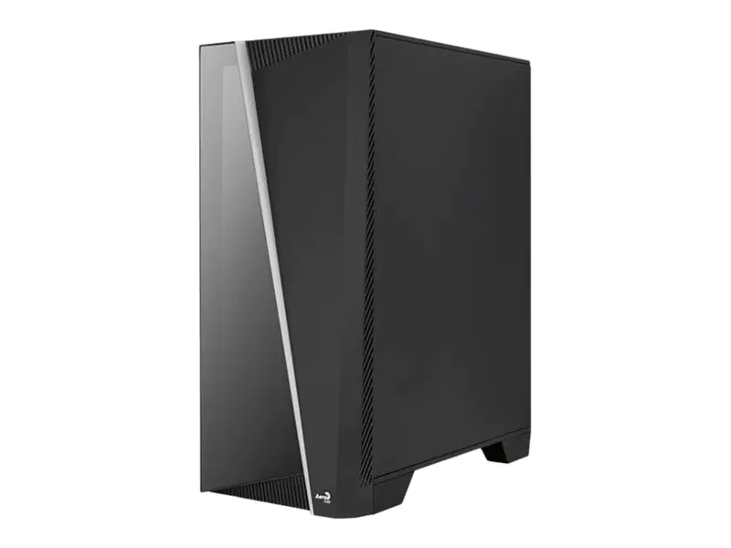 AeroCool Mirage-G-BK-v1 - Mid tower - ATX - Seitenteil mit Fenster (gehärtetes Glas) - keine Spannungsversorgung (ATX) - Schwarz - USB/Audio