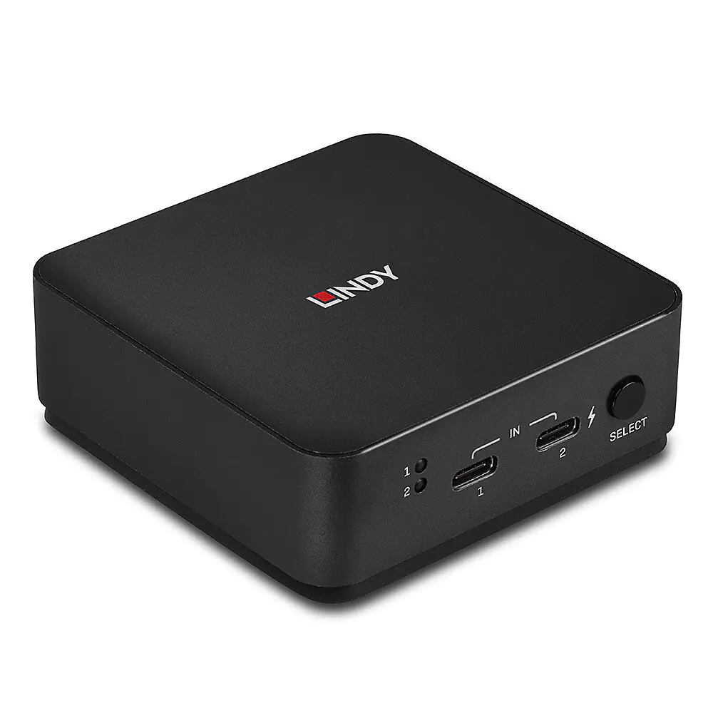 Lindy - KVM-Switch - 4K60 - 2 x KVM/Audio/USB - Desktop