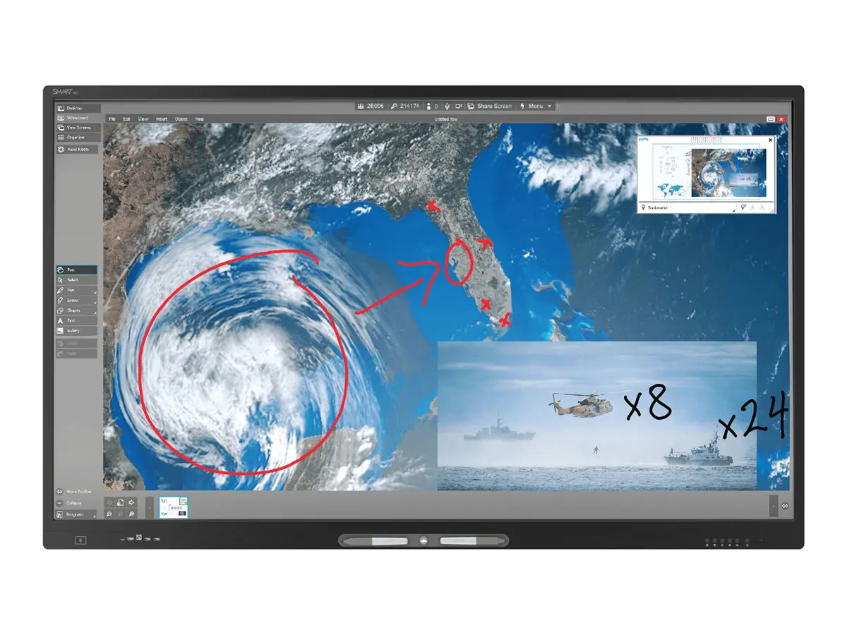 SMART Board M486-V5-P - 218 cm (86") Diagonalklasse M Pro high secure Series LCD-Display mit LED-Hintergrundbeleuchtung - interaktiv - mit Touchscreen (Multi-Touch) M486-V5-P-5A