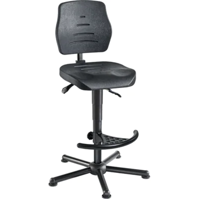 meychair Arbeitsdrehstuhl Workster Pro W15 XXL ca. 61-86cm Stahl, pulverbeschichtet schwarz