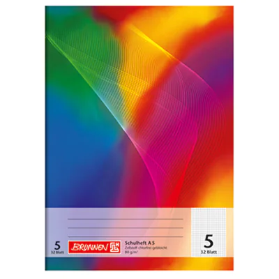 BRUNNEN Schulheft 104530502 DIN A5 32Blatt kariert