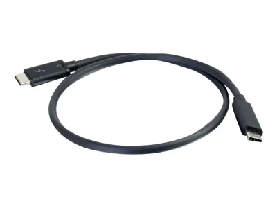 C2G 2m Thunderbolt 3 Cable (20Gbps) - Thunderbolt Cable 4K - Black - Thunderbolt-Kabel - USB-C (M)