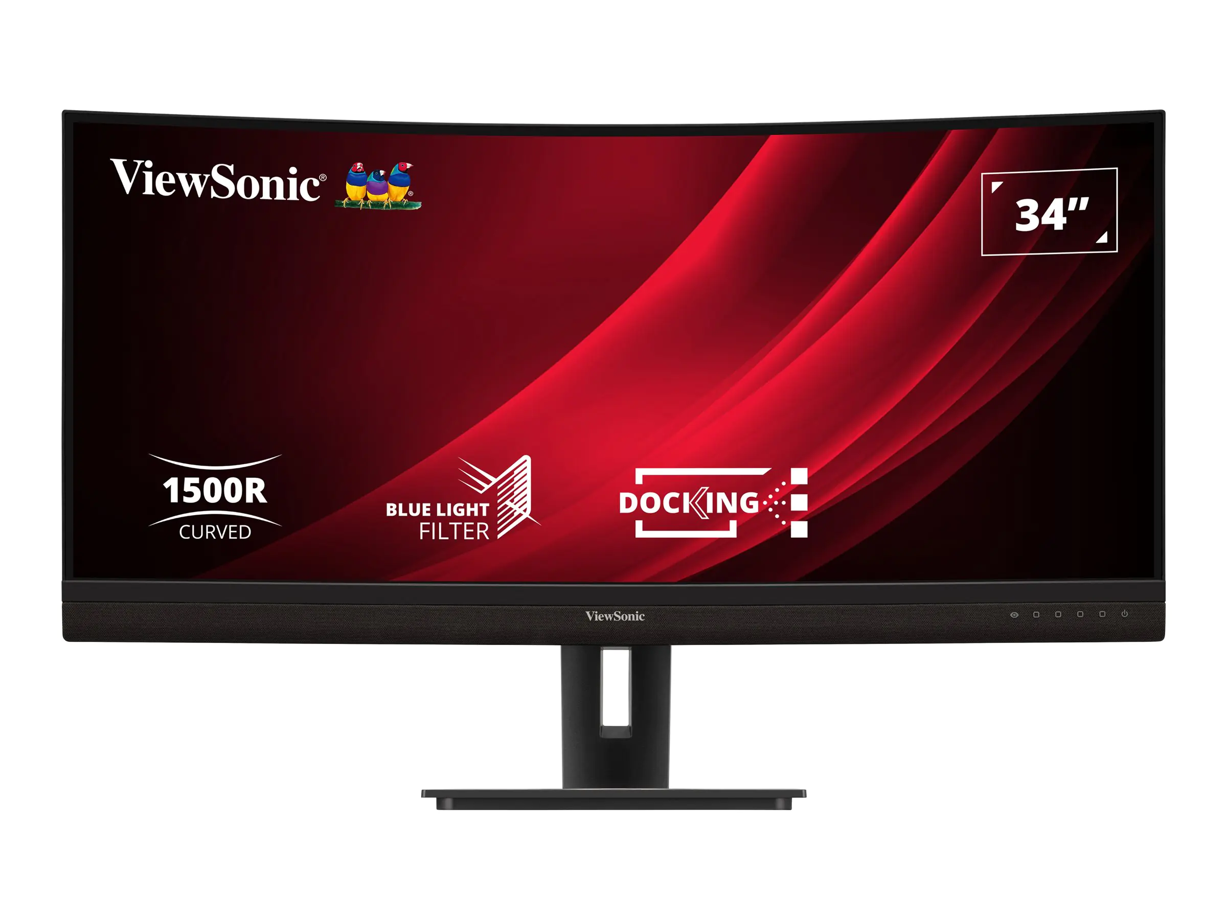 ViewSonic VG3456C - LED-Monitor - gebogen - 86.4 cm (34") - 3440 x 1440 UWQHD @ 100 Hz - VA - 400 cd/m² - 3000:1 - 5 ms - 2xHDMI, DisplayPort, USB-C - Lautsprecher