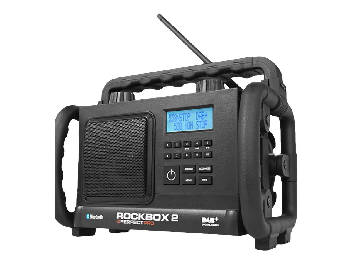 Perfectpro COMPACT SERIES ROCKBOX 2 - Tragbares DAB-Radio - 7.5 Watt - Schwarz
