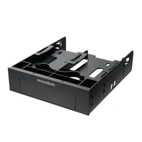 GrauGear Einbaurahmen für 2x 2.5" & 3.5" HDD/SSD in 5.25"