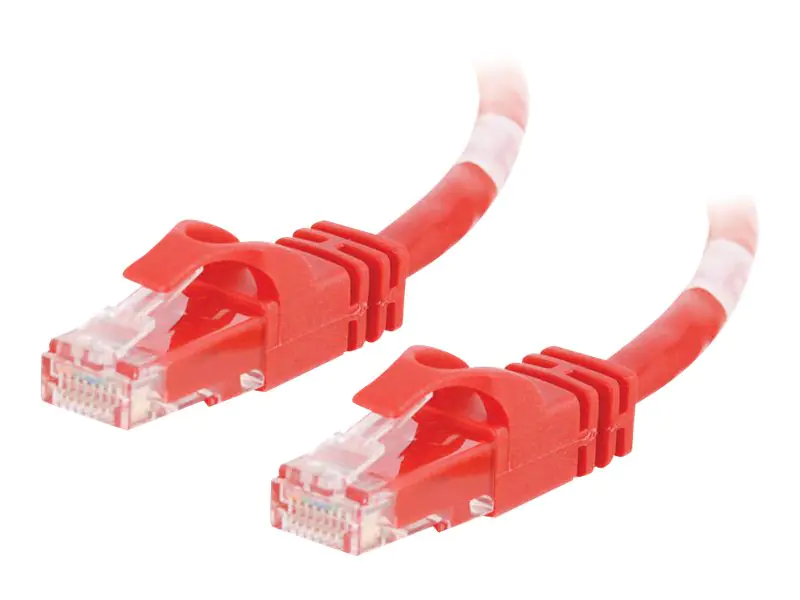 C2G Cat6 Booted Unshielded (UTP) Network Patch Cable - Patch-Kabel - RJ-45 (M) zu RJ-45 (M) - 5 m - UTP - CAT 6 - geformt, ohne Haken, verseilt - Rot