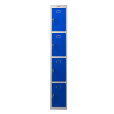 Phoenix Kleiderspind Personal Locker 300 x 1.830 x 500 mm (B x H x T) 1 Abteil Stahl Farbe der Front: blau Farbe des Korpus: grau