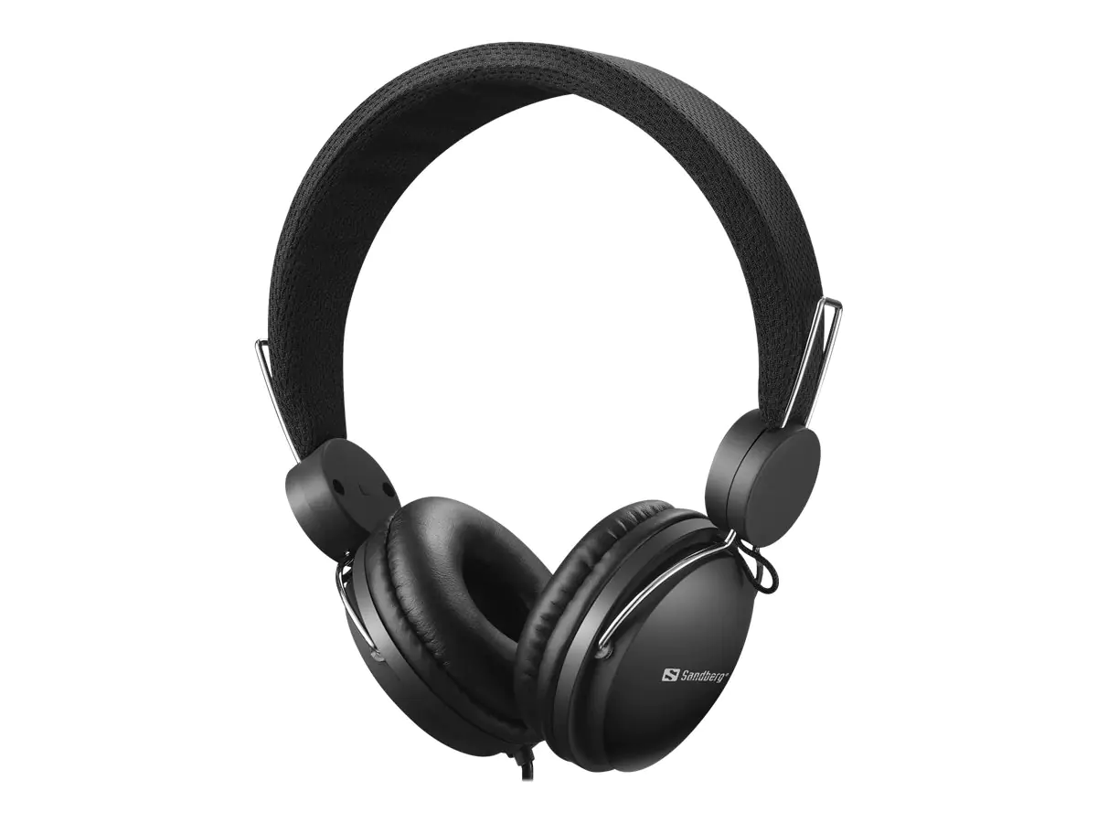 Sandberg MiniJack Headset with Line-Mic - Kopfhörer mit Mikrofon - On-Ear - kabelgebunden - 3,5 mm Stecker