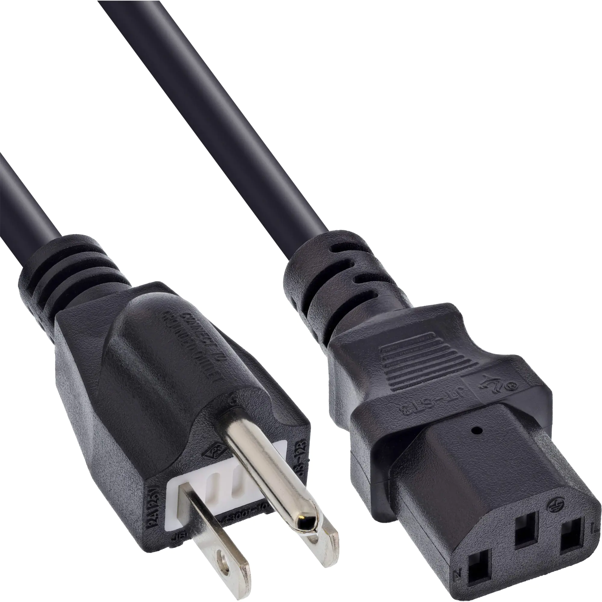 InLine 30er B-Pack Netzkabel - Netzstecker Japan / Kaltgerätestecker C13 - 1,8m