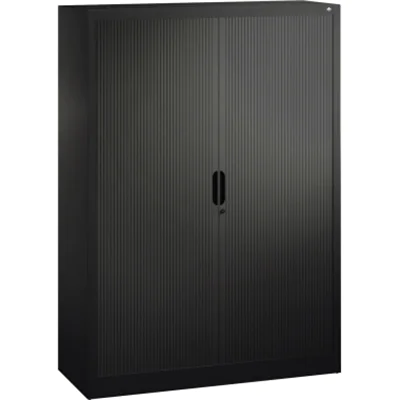 C P Omnispace Rollladenschrank schwarzgrau 3 Fachböden 120.0 x 42.0 166.0 321300S10049