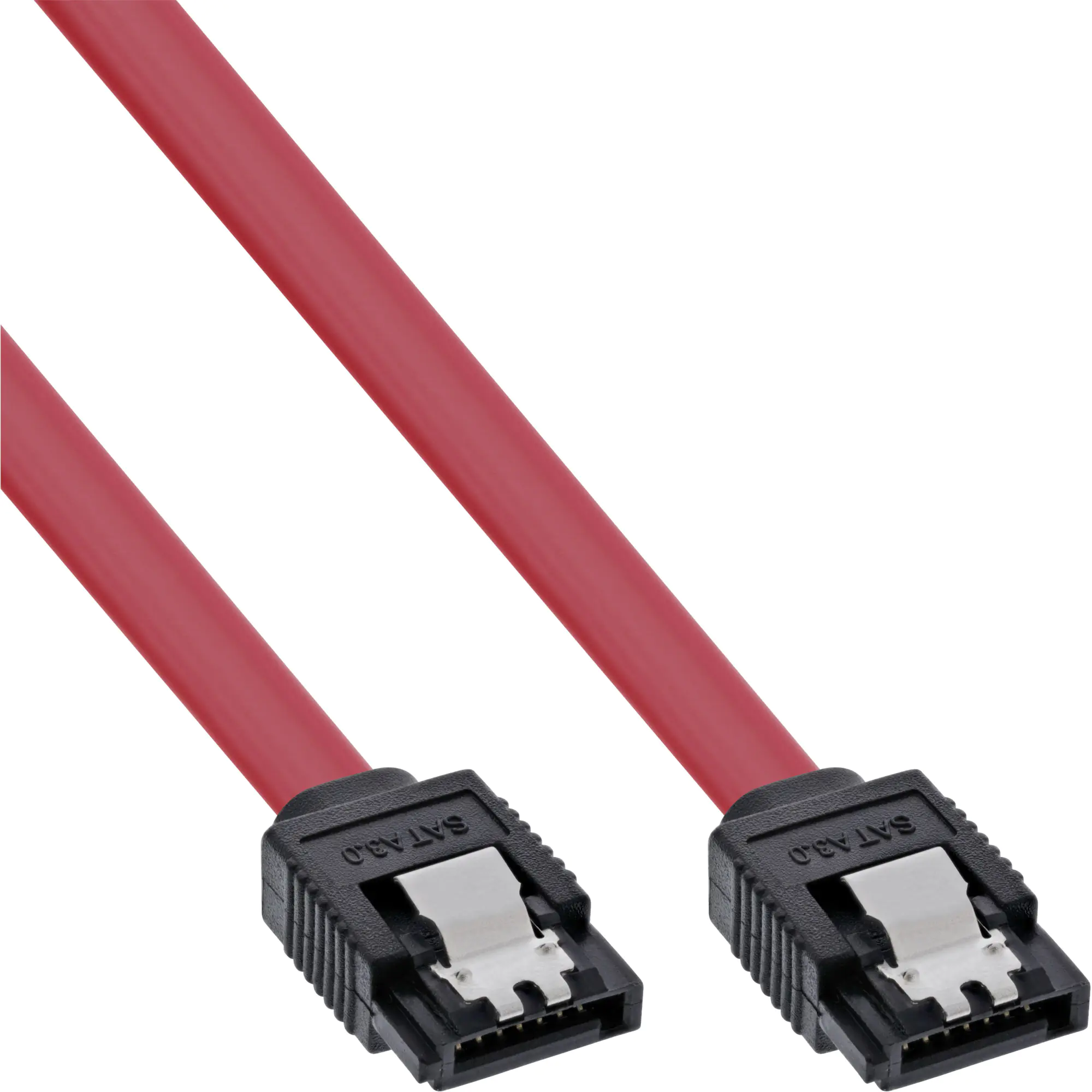 InLine - SATA-Kabel - Serial ATA 150/300/600 - SATA zu SATA - 75 cm - Rot