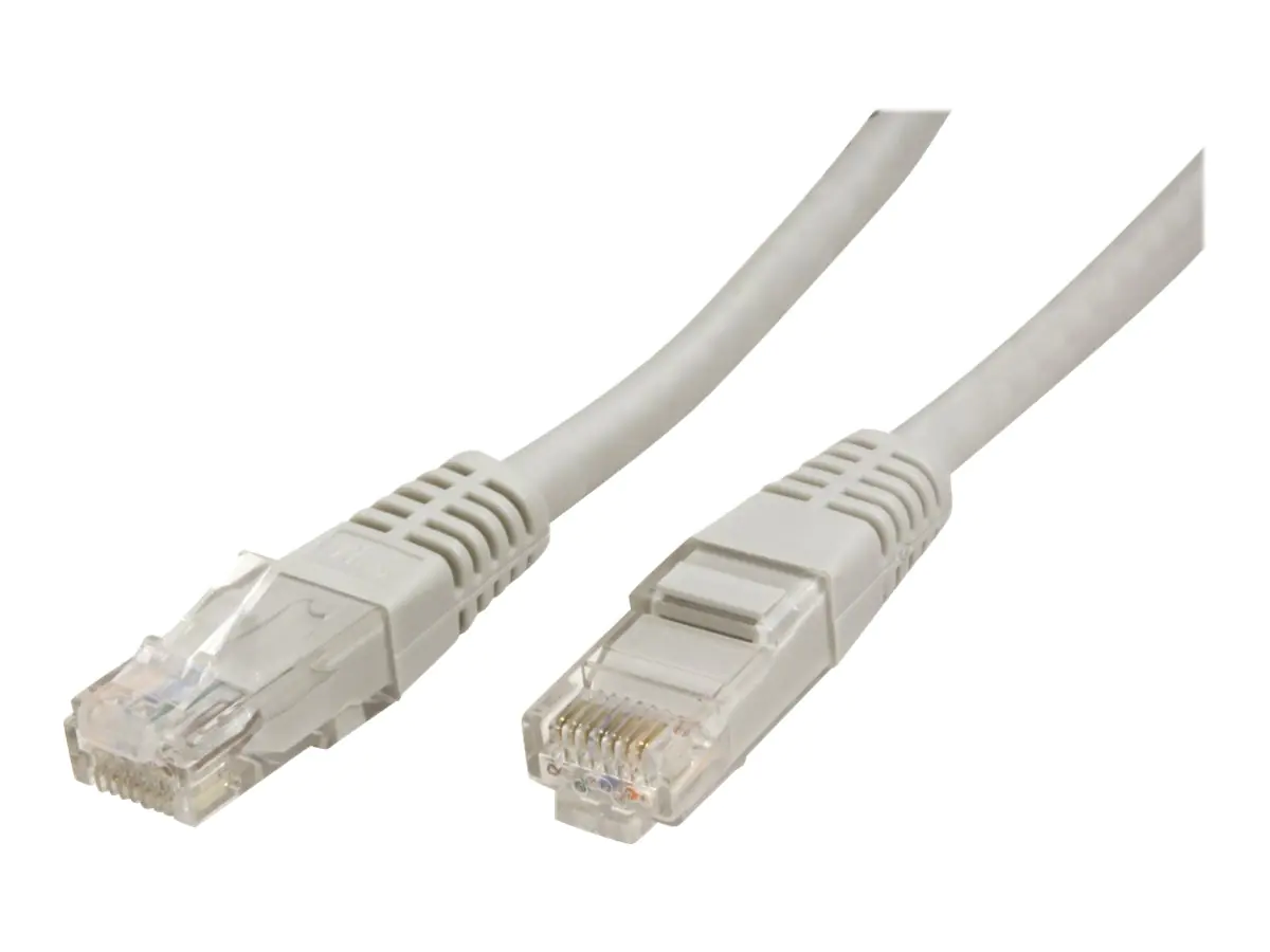 VALUE - Patch-Kabel - RJ-45 (M) zu RJ-45 (M) - 1 m - UTP - CAT 6 - geformt, verseilt - Grau