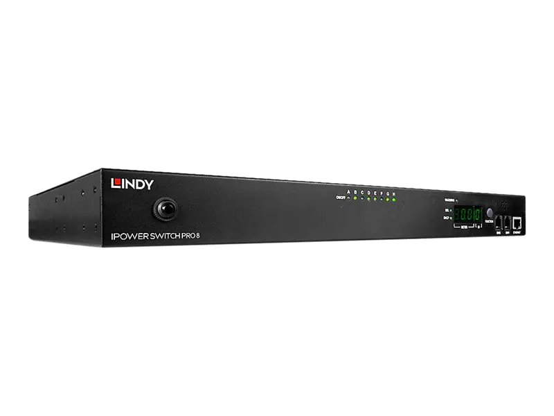 Lindy IPower Switch Pro 8 - Power Control Unit (Rack - einbaufähig) - Ethernet 10/100 - Ausgangsanschlüsse: 8