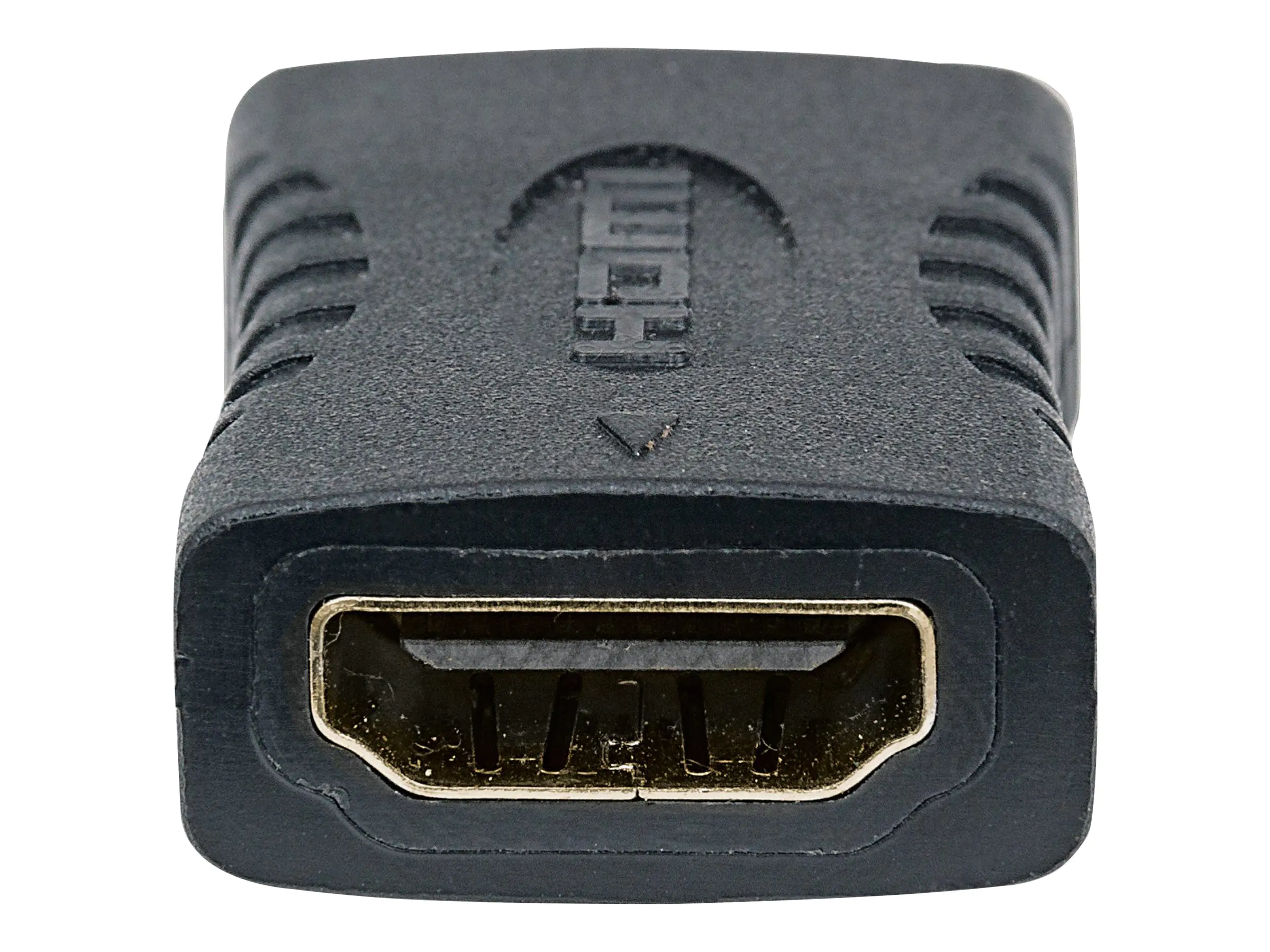 Manhattan HDMI Coupler, 4K@60Hz (Premium High Speed), Female to Female, Straight Connection, Black, Ultra HD 4k x 2k, Fully Shielded, Gold Plated Contacts, Lifetime Warranty, Polybag - HDMI Kupplung - HDMI weiblich gerade zu HDMI weiblich gerade - 4K Unte