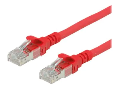 Roline - Patch-Kabel - RJ-45 (M) bis RJ-45 (M) - 30 cm - UTP - CAT 6 - halogenfrei, geformt, verseilt - Rot