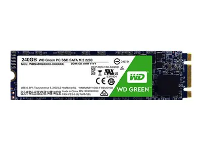 WD Green PC SSD WDS240G2G0B - 240 GB SSD - intern - M.2 2280 - SATA 6Gb/s