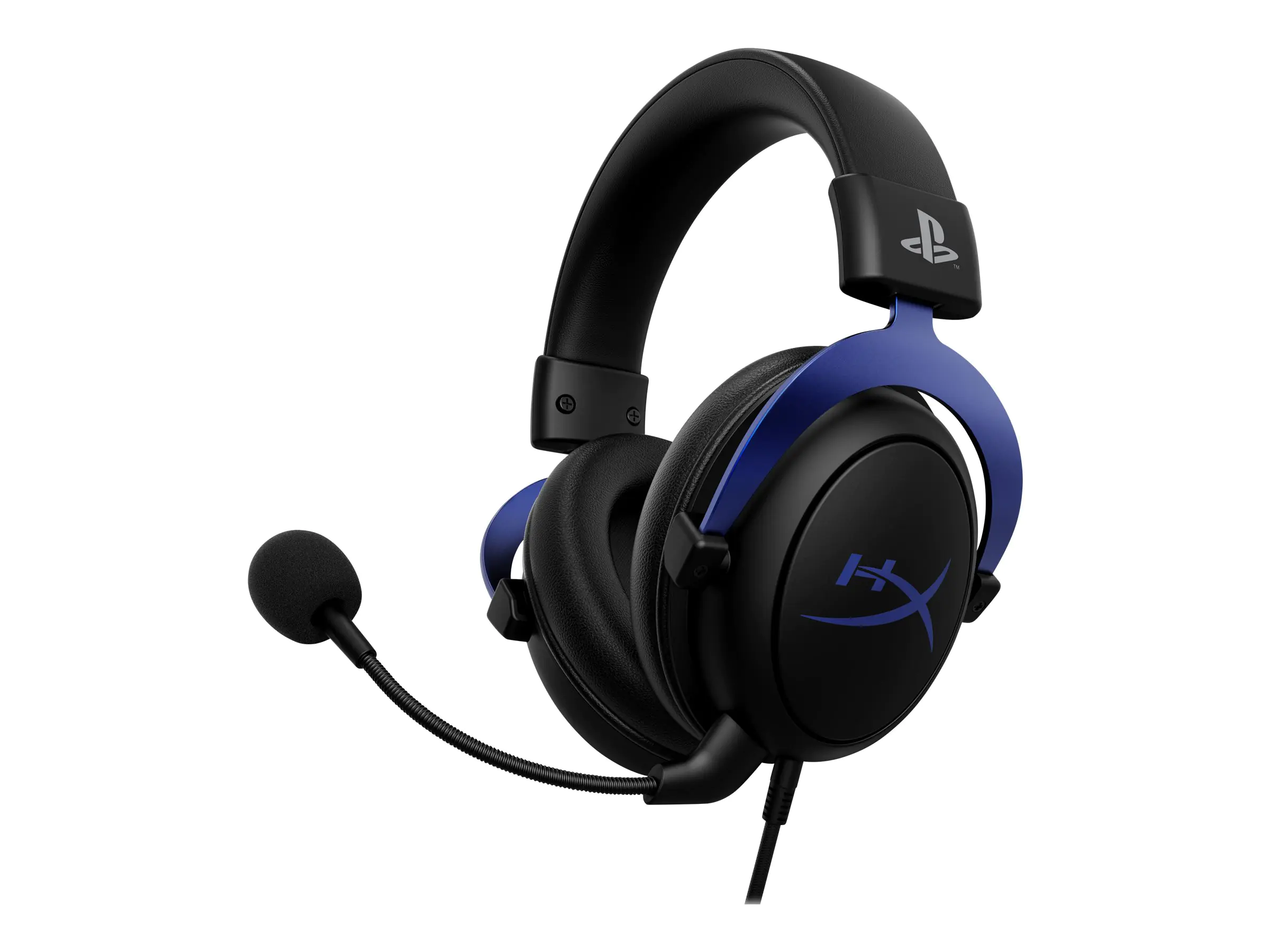 HyperX Cloud - Headset - ohrumschließend - kabelgebunden - 3,5 mm Stecker - Schwarz, Blau
