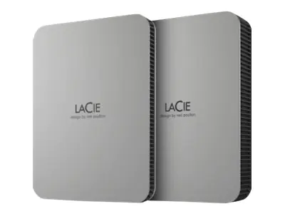 LaCie Mobile Drive STLP4000400 - Festplatte - 4 TB - extern (tragbar) - USB 3.2 Gen 1 (USB-C Steckverbinder) - Moon Silver