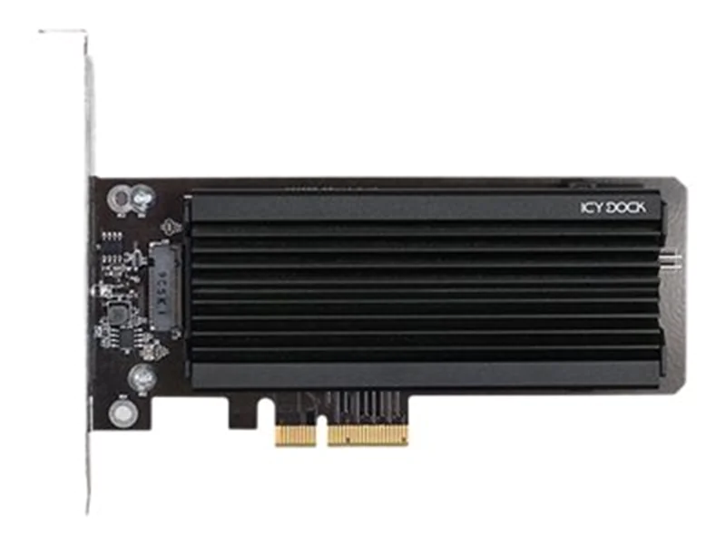 ICY DOCK EZConvert Ex Pro - Schnittstellenadapter - M.2 - M.2 NVMe Card - PCIe 3.0 x4 - Schwarz, Silber