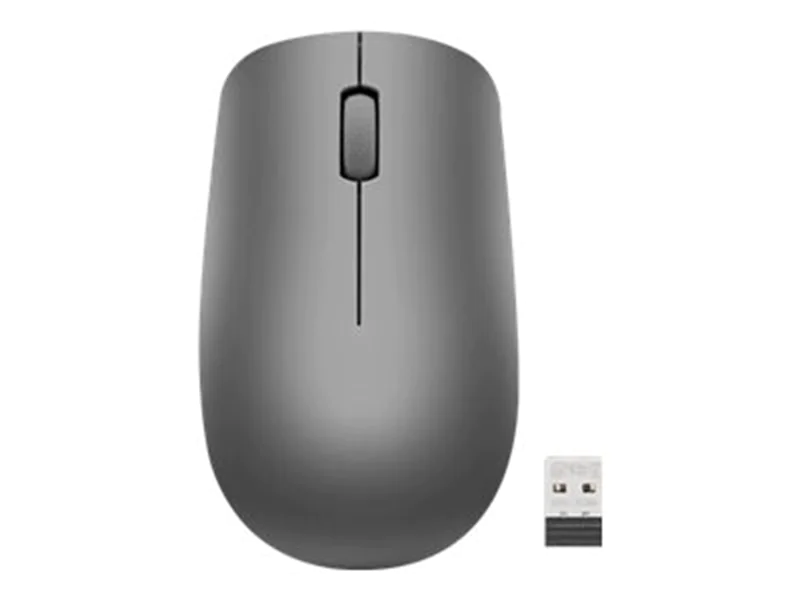 Lenovo 530 Wireless Mouse - Maus - rechts- und linkshändig - optisch - 3 Tasten - kabellos - 2.4 GHz - kabelloser Empfänger (USB) - Graphite