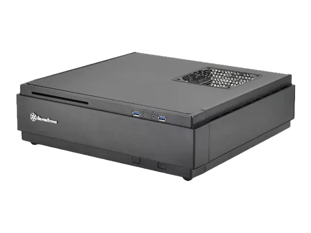 SilverStone MILO ML07 - Tower - Mini-ITX - keine Spannungsversorgung - Schwarz - USB/Audio