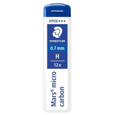 STAEDTLER Feinmine Mars micro carbon 250 07-H 0,7mm 12 St./Pack.