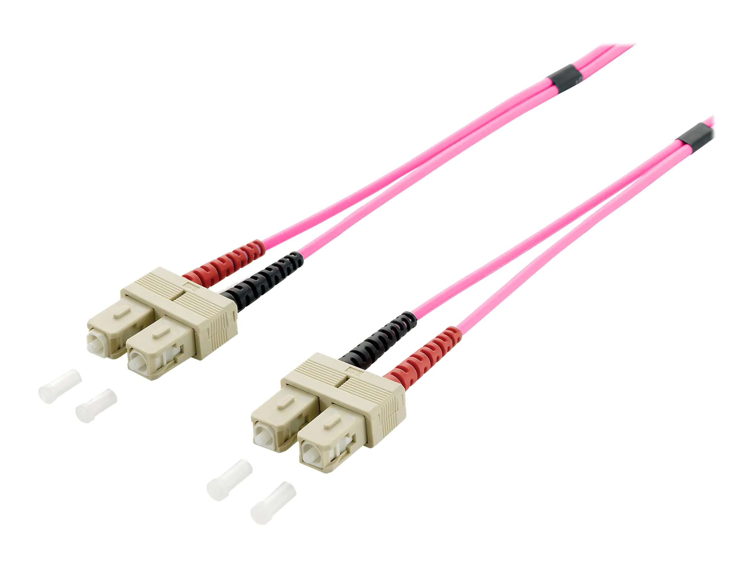 equip Pro - Patch-Kabel - SC multi-mode (M) zu SC multi-mode (M) - 3 m - Glasfaser - Duplex - 50/125 Mikrometer - OM4 - violett