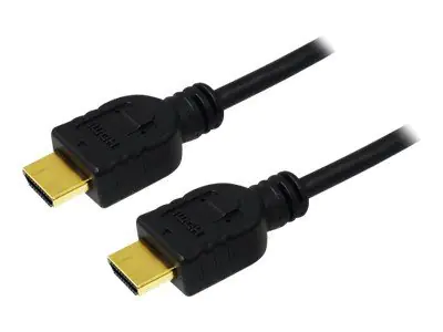 LogiLink High Speed with Ethernet - HDMI-Kabel mit Ethernet - HDMI männlich zu HDMI männlich - 1.5 m - Schwarz