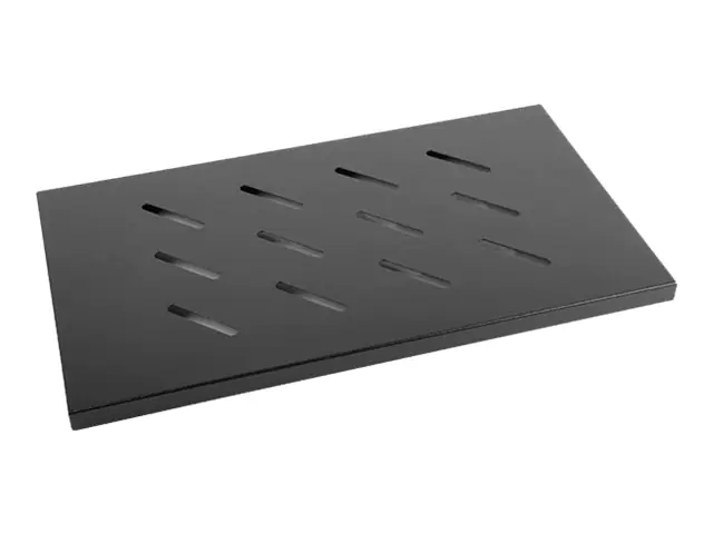 Lanberg Rack - Regal - Schwarz, RAL 9004 - 1U - 48.3 cm (19") AK-1002-B