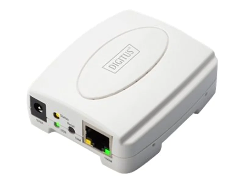 DIGITUS Fast Ethernet Print Server DN-13003-2 - Druckserver - USB 2.0 - 100Mb LAN - 100Base-TX