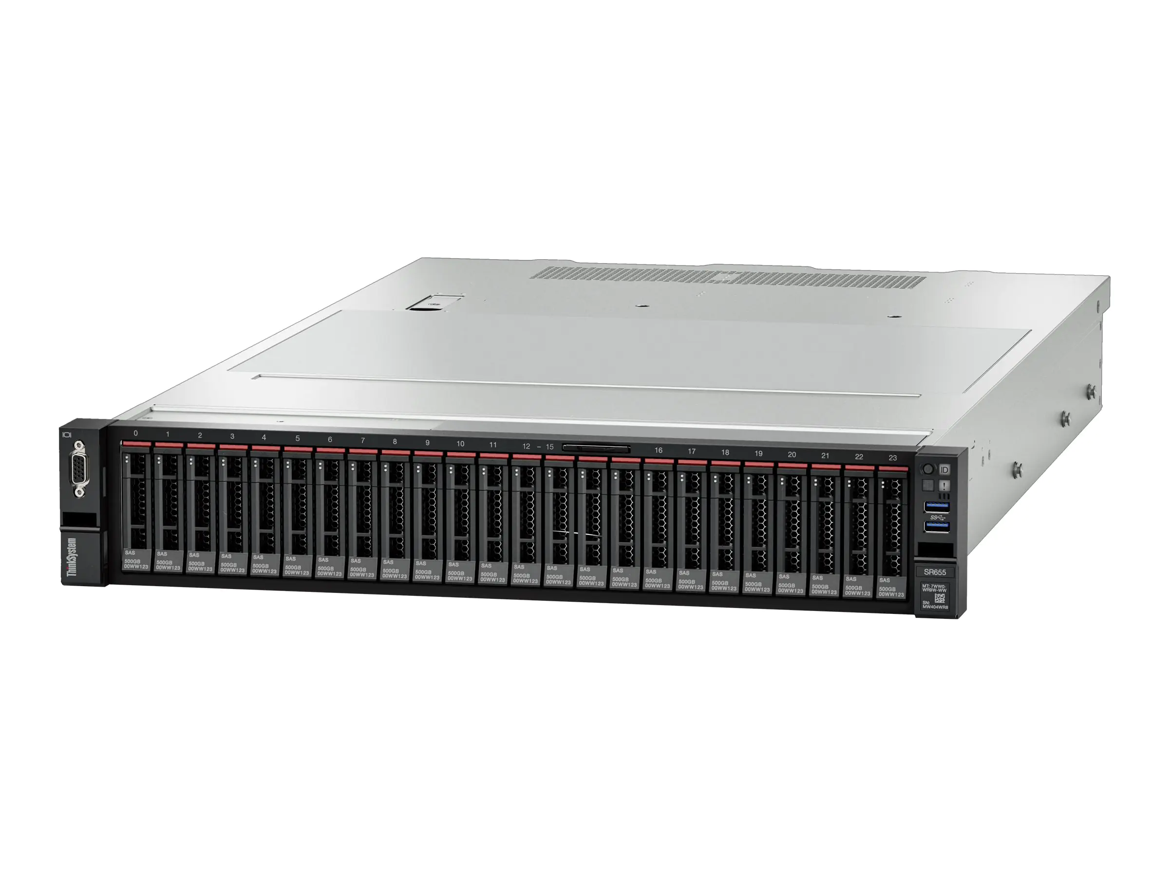 Lenovo ThinkSystem SR655 7Z01 - Server - Rack -Montage - 2U - 1-Weg - 1 x EPYC 7302P / 3 GHz -