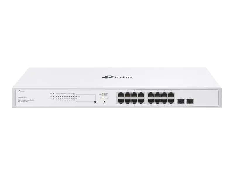 TP-LINK 18-Port Gigabit Smart Switch with 16-Port PoE+ - Switch - 0,1 Gbps