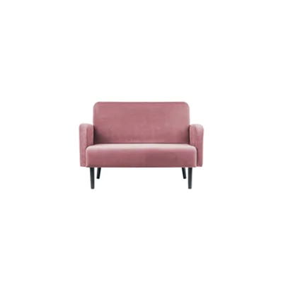PAPERFLOW Sofa LISBOA 2Sitzer Samt sw/pi LC2PV.01.17